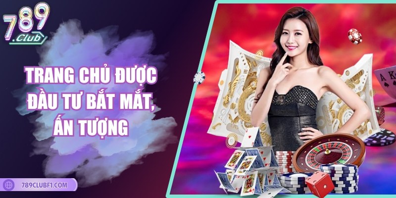 Trang chủ được đầu tư bắt mắt, ấn tượng